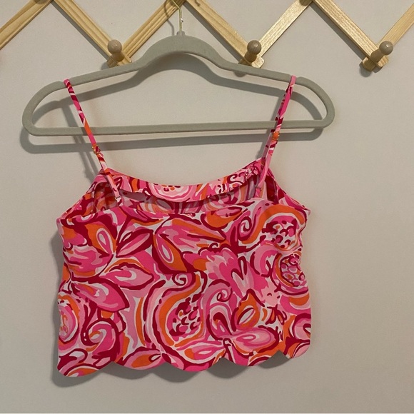 Lilly Pulitzer Ivy Top in Pink Pout Mango Salsa size 0 - Picture 6 of 7